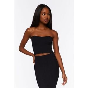 NWT Forever 21 Sweetheart Neck Ribbed Tube Top -‎ Size S